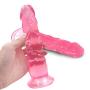 Whtao 7.87 inch Realistic Massager Toys Lifelike Silicone-D?ld? with Suction Cup for Women Whtao (Color : Pink)