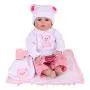CHAREX Realistic Reborn Baby Doll Girls, Handmade Lifelike Silicone Weighted Dolls, 22 Inch Reallife Newborn Baby Dolls with Bear, Gifts/Toys for Kids Age 3+, EN71 and ASTM F96