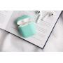 PodSkinz AirPods 2 & 1 Case [Front LED Visible] Protective Silicone Cover and Skin Compatible with Apple AirPods (Diamond Blue)