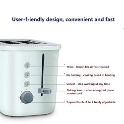 QIN.J.FANG-Kitchen Mini 2 Slices Toaster,Breakfast Machine Home Automatic Toaster With dust cover