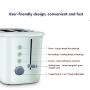 QIN.J.FANG-Kitchen Mini 2 Slices Toaster,Breakfast Machine Home Automatic Toaster With dust cover