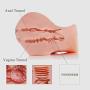 3D Realistic Pussy Ass Masturbator for Couples Male, Hismith Lifesize Vagina Anal Butt Love Doll Sex Toy with Two Strings of Stimulation Pearls (Pussy with Stimulation Pears)