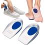 Silicone Gel Heel Cups for Heel Pain, 1pair Plantar Fasciitis Heel Cushion Protectors, Sore Heel Achilles Pain Relief, Soft Shoe Inserts Shock Absorption, Heel Support for Foot Care, Comfort Foot Pads