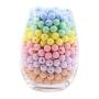 Silicone Teething Beads 12mm(0.47inch) 100PCS Stylish & Natural DIY Necklace BPA-Free Chewable Stretchy Beads Teething Accessory Teether for Baby to Chew