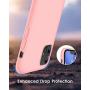 DTTO iPhone 11 Case, [Romance Series] Full Covered Shockproof Silicone Cover [Enhanced Camera and Screen Protection] with Honeycomb Grid Pattern Cushion for Apple iPhone 11 6.1” 2019, Crystal Pink