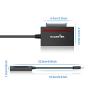 Rocketek CFast 2.0 Card Reader & USB 3.0 to SATA Adapter Converter Cable Support CFast 2.0 Memory Card and SDD & 2.5" Sata HDD Hard Drive - Read and Write Hard Drive and CF Card Simultaneously