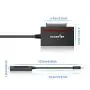 Rocketek CFast 2.0 Card Reader & USB 3.0 to SATA Adapter Converter Cable Support CFast 2.0 Memory Card and SDD & 2.5" Sata HDD Hard Drive - Read and Write Hard Drive and CF Card Simultaneously