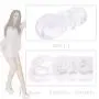 Pocket Pussy,Male Masturbator Vagina Sex Toy for Men,Male Mastubration Stroker Male Sex Toy (Transparent, Lori)