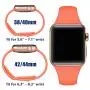 Zekapu Sport Band Compatible for Apple Watch 38mm 42mm 40mm 44mm, Soft Silicone Narrow Slim Sport Replacement Wristband for iWatch Series 5, Series 4, Series 3, Series 2, Series 1 Women
