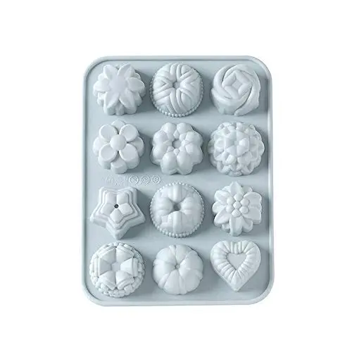 Elaco 3D DIY Silicone Candy Mold Cute Shape Chocolate Mould Children Cookie Lollipop Jelly Moulds