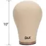 GEX 20"-24" Cork Canvas Block Head Mannequin Head Wig Display Styling Head With Mount Hole 22"