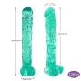 UITAB 16.14 Inch Extra Long Big Handsfree Personal Relax Massager Silicone Toys with Handsfree Suction Cup Box Package - Green UITAB