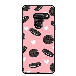 LG G8 ThinQ Case,Flexible Soft TPU Cover Shell,Slim Silicone Black Rubber Non-Slip Durable Design Protective Phone Case for LG G8 ThinQ -Biscuits
