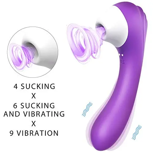 YCCLIFD Wand Massager Suction Vibration, Silicone Portable Waterproof Sucking Toys YCCLIFD