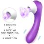 YCCLIFD Wand Massager Suction Vibration, Silicone Portable Waterproof Sucking Toys YCCLIFD