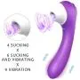 YCCLIFD Wand Massager Suction Vibration, Silicone Portable Waterproof Sucking Toys YCCLIFD