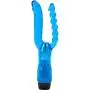 Wowlife 2014 Style Women Female Sex Toy Vaginal Intercourse Anal Double Pleasure Dual Stimulating Jelly Silicone Clit Clitor Clitoral G-spot Dual Penetrator Vibrator Vibrating Vibration Penis Anal Plug Beads Sex Massager Masturbation Toys Persona Sexual M