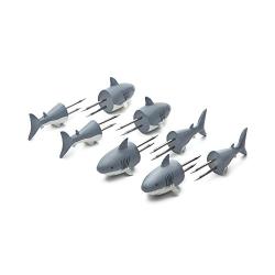 Outset 76168 Shark Corn Holders, Set of 4 Pairs,