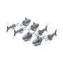 Outset 76168 Shark Corn Holders, Set of 4 Pairs,