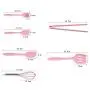 Kitchenware Silicon - Pink Silicone Cookware Sets 6 Pieces Egg Beater Spoon Clip Spatula Oil Brush Ware Dresses - Vegetable Santa Melon Spatula Utensil Brush Ware Silicon New Pink Pink Gi