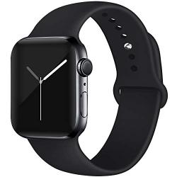 EXCHAR Sport Band Compatible with Apple Watch Band 40mm 38mm 44mm 42mm, Soft Silicone Strap, Replacement Wristband for iWatch Band Series 5 4, Series 3, 2, 1