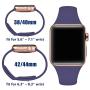 Zekapu Sport Band Compatible for Apple Watch 38mm 42mm 40mm 44mm, Soft Silicone Narrow Slim Sport Replacement Wristband for iWatch Series 5, Series 4, Series 3, Series 2, Series 1 Women