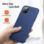 TORRAS Slim Fit iPhone 11 Case, Hard Plastic PC Ultra-Thin Phone Cover Case with Matte Finish Coating Grip Compatible with iPhone 11 (6.1 Inch), Navy Blue
