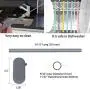 Sunseeke Silicone Straws Set - Odorless, 12 Standard Reusable Drinking Straws, 4 Carry Pouch, 2 Cleaning Brushes, FDA Certificated Food Grade Platinum Silicone - 8 1/2" Long