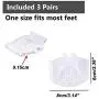 Footsihome 8 Pack Metatarsal Pads Ball of Foot Cushions Update Version Gel Ball of Foot Pads - Mortons Neuroma Callus Metatarsal Foot Pain Relief Bunion Forefoot Cushioning Relief Women