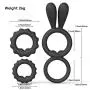 Ridmii Cock Rings Set Super Soft Silicone Penis Rings Premium Stretchy Adult Sex Toy Erection Enhancing and Orgasm for Men Longer Harder Stronger Erection