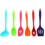 JunbosiKitchenware, Silicone Kitchenware, 6 Sets of Colored Kitchenware Set, Silicone Shovel Cooking Utensils