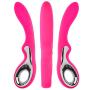 Vibrator, Oomph! Butterfly 16-Frequency 3-Speed Vibration USB Rechargeable Silicone G-spot and Clitoris Massager AV Vibe Female Masturbation Toy - Rosy