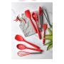 HS-ZGC Kitchenware All Inclusive Silicone Kitchen Utensils Set of 10 Non-Stick Silicone Shovel Spoon Kitchen Tools Set of 10,Red