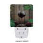 SCOCICI Wine Glass Grapes Rustic Wood Kitchenware Home and Cafe Interior Art 2 Pack Plug in Dusk to Dawn Lights Sensor LED Night Lights Wall Lights for Bedroom, Bathroom, Hallway, Stairs