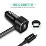 USB Type C Car Charger, Nekteck 27W USB C Car Charger Adapter with Integrated Built in Type C 3.1 Cable and USB A Port for Samsung Galaxy S9/S8/Note 9 / Pixel 3XL LG Nexus HTC and More
