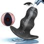 Mrshen 3- Pack Silicone Hollow Anales Plug Set Hollow Enema Plug Anall Dilator Hollow Plug Buutt Hollow Peep Dilator Fun Toys Sexy Tous for Couple (Transparent)