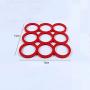 ZhiGe Cup Mat,Trivet Pack of 3 Piece Heat-Resistant Silicone Insulation mat Kitchen Pot Cushion Coaster kitchenware 1616cm