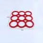 ZhiGe Cup Mat,Trivet Pack of 3 Piece Heat-Resistant Silicone Insulation mat Kitchen Pot Cushion Coaster kitchenware 1616cm