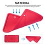 ZAKAA 2 Pack License Plate Frame,Premium Silicone Material, Rust-Proof,Rattle-Proof,Weather-Proof(RED)