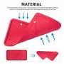 ZAKAA 2 Pack License Plate Frame,Premium Silicone Material, Rust-Proof,Rattle-Proof,Weather-Proof(RED)