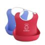 BABYBJORN Soft Bib, Red/Blue, 2 Pack