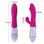 SBYDEH Electric Mini Personal 30 Patterns Handheld Massager Vibrating Silicone Powerful Massage Waterproof G Spotter Sex Toys Dildo for Back Neck Shoulder Silent
