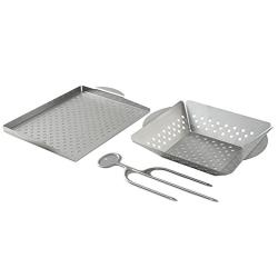 Nordic Ware 3 Piece Grilling Set, Metallic