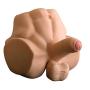 LI yuan 4D Silicone Sex Doll with Real Dong Penis and Testicles Real Butt Tight Anus Injection Adult Sex Toys for Women and Men