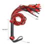 Guiseniour Game Spancking Floggor Pu Leather Funy Snake Weave Loose Diamond Handle Whip Toy Bondagge
