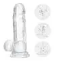 7 Inch Clear Dildo, Shanhai Silicone Waterproof Realistic Sex Penis with Suction Cup Vaginal G Spot Toy for Women and Couples