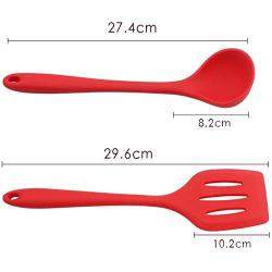 SKYyao Kitchen utensil set Silicone Kitchenware 7 Piece set non-stick pan cooking shovel scoop scratch baking kitchen gadget silicone
