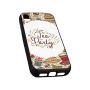 Tea Party Rubber Phone Case,Cartoon Drawing Style Kitchenware and Tea Party Items Cups Pots Colorful Design Decorative Compatible with iPhone XR