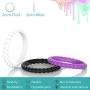 Zollen 12 Packs Silicone Wedding Rings for Women, Thin Braided Rubber Wedding Bands Stackable Ring, Hypoallergenic Silicone