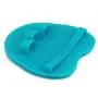 Pure Silicone Food-grade Body Brush Shower Cleansing Scrubber Gentle Exfoliating Glove Soft Bristles (Blue)